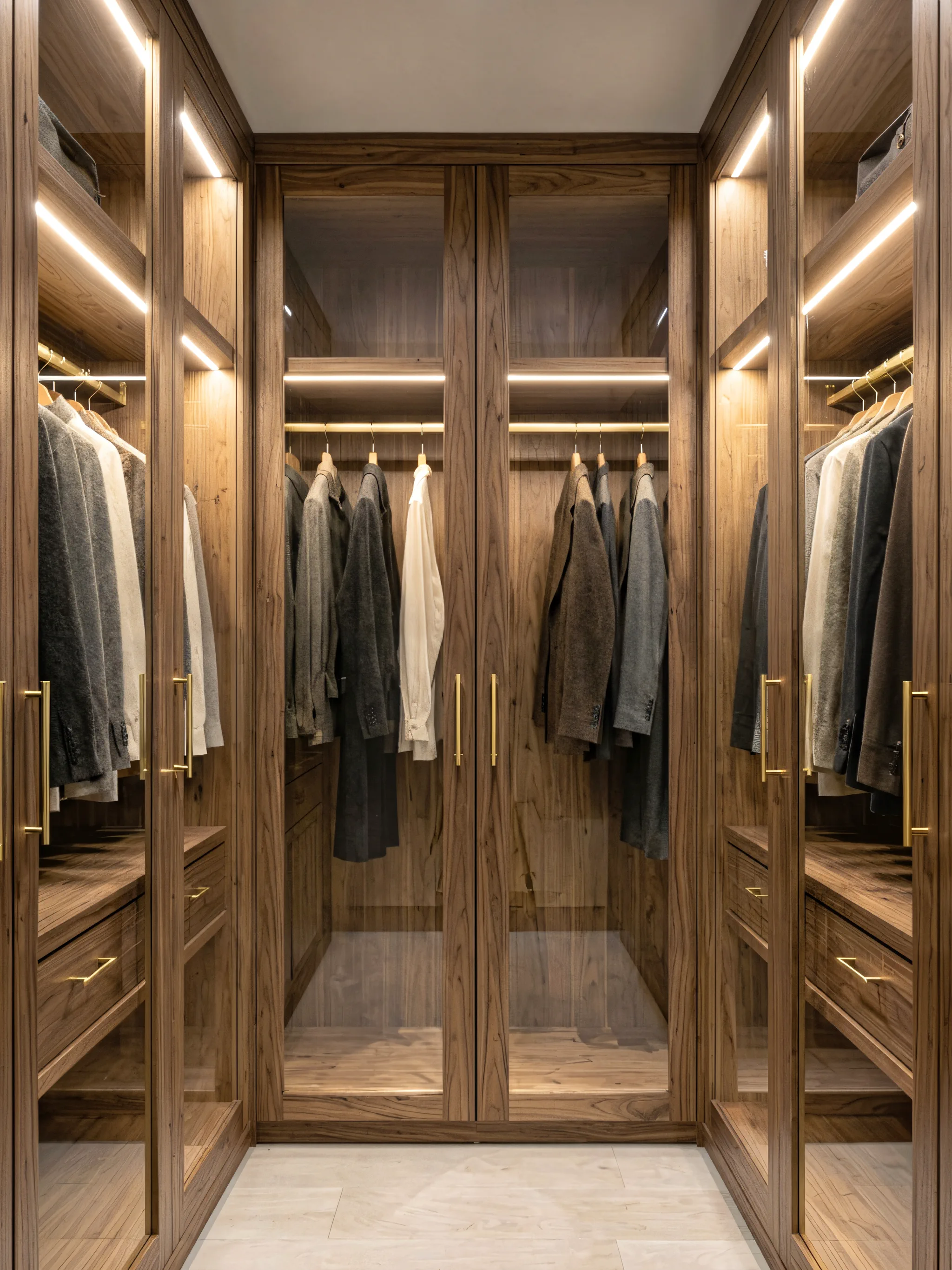 Custom walk-in closet